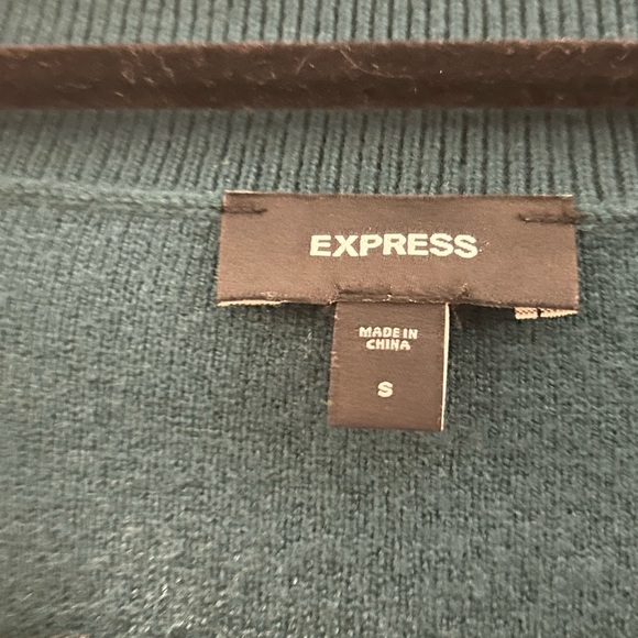 Teal Express Cardigan with Diamond Bow Snaps - Picture 3 of 4